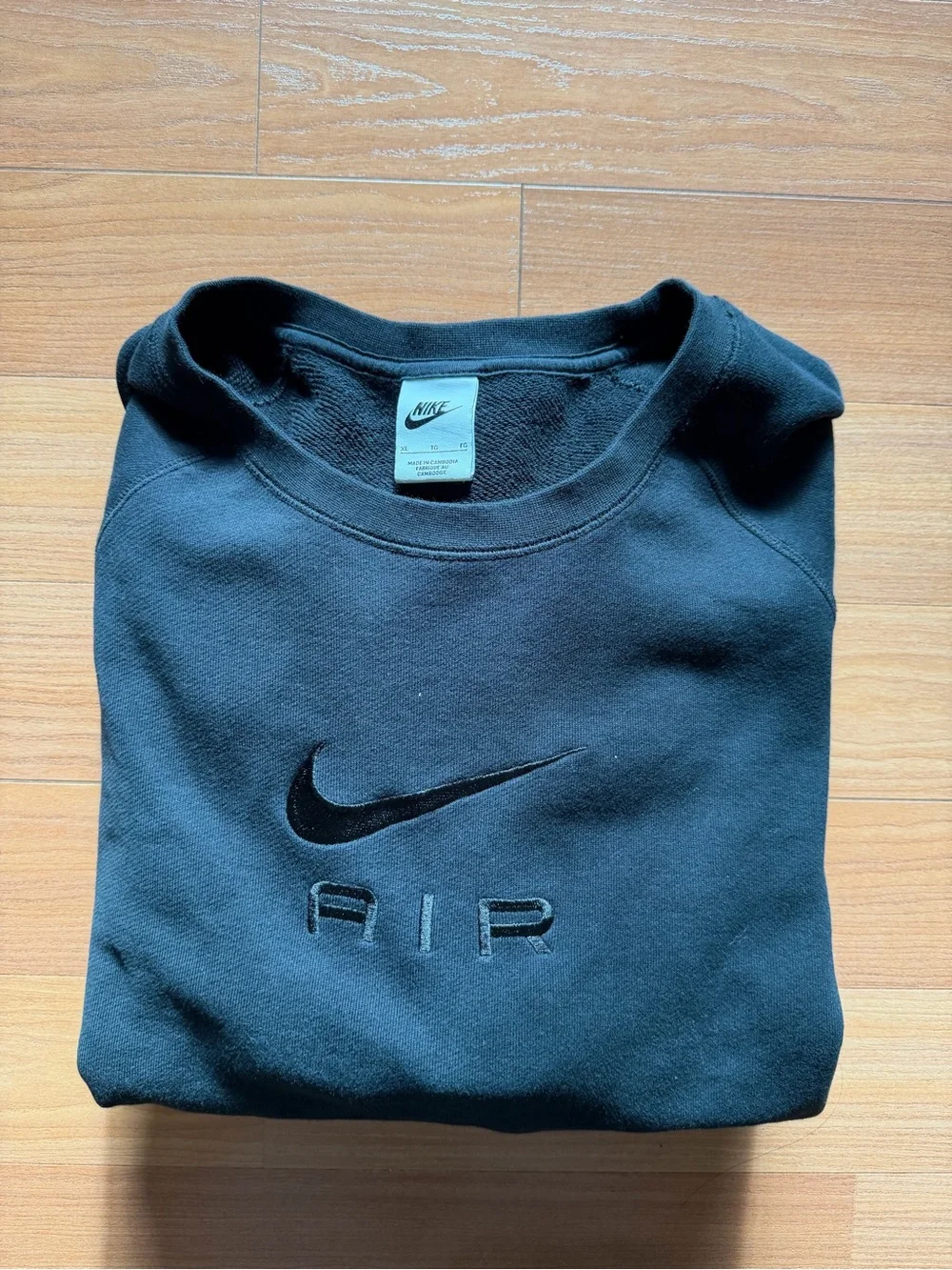 Nike Air Black Lightweight Crewneck Sweatshirt XL